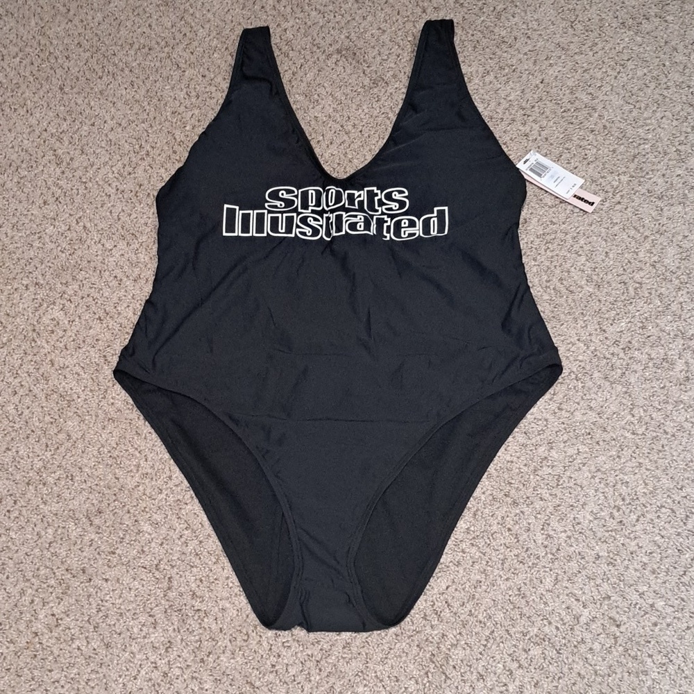 NWT SPORTS ILLUSTRATED plus size v-neck sexy one piece, removable padding $98.00